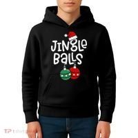 Jingle Balls Tinsel Tits Matching Couple Chestnuts Kids Hoodie thumb 4