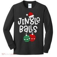Jingle Balls Tinsel Tits Matching Couple Chestnuts Kids Long Sleeve Shirt thumb 0