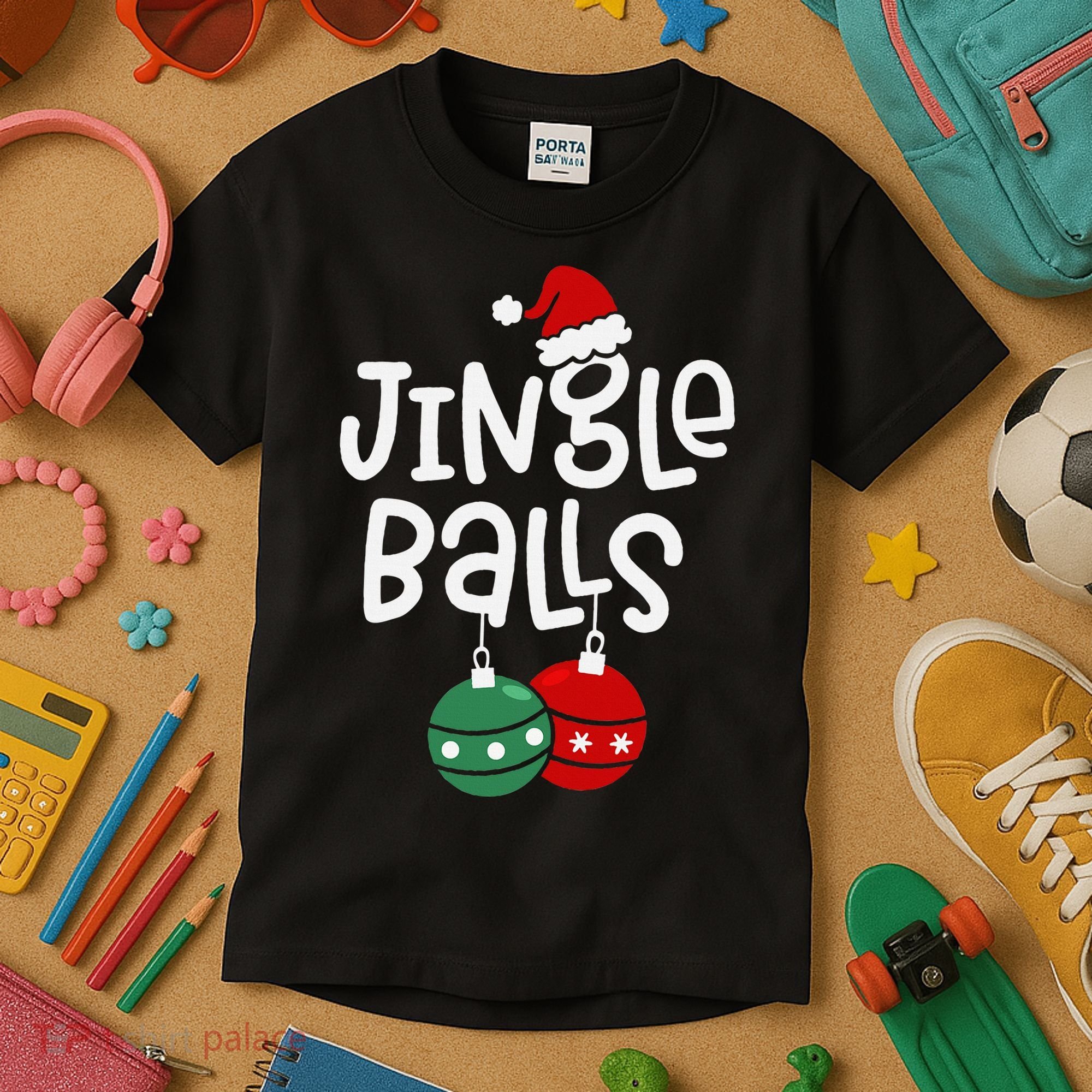 Jingle Balls Tinsel Tits Matching Couple Chestnuts Kids T-Shirt