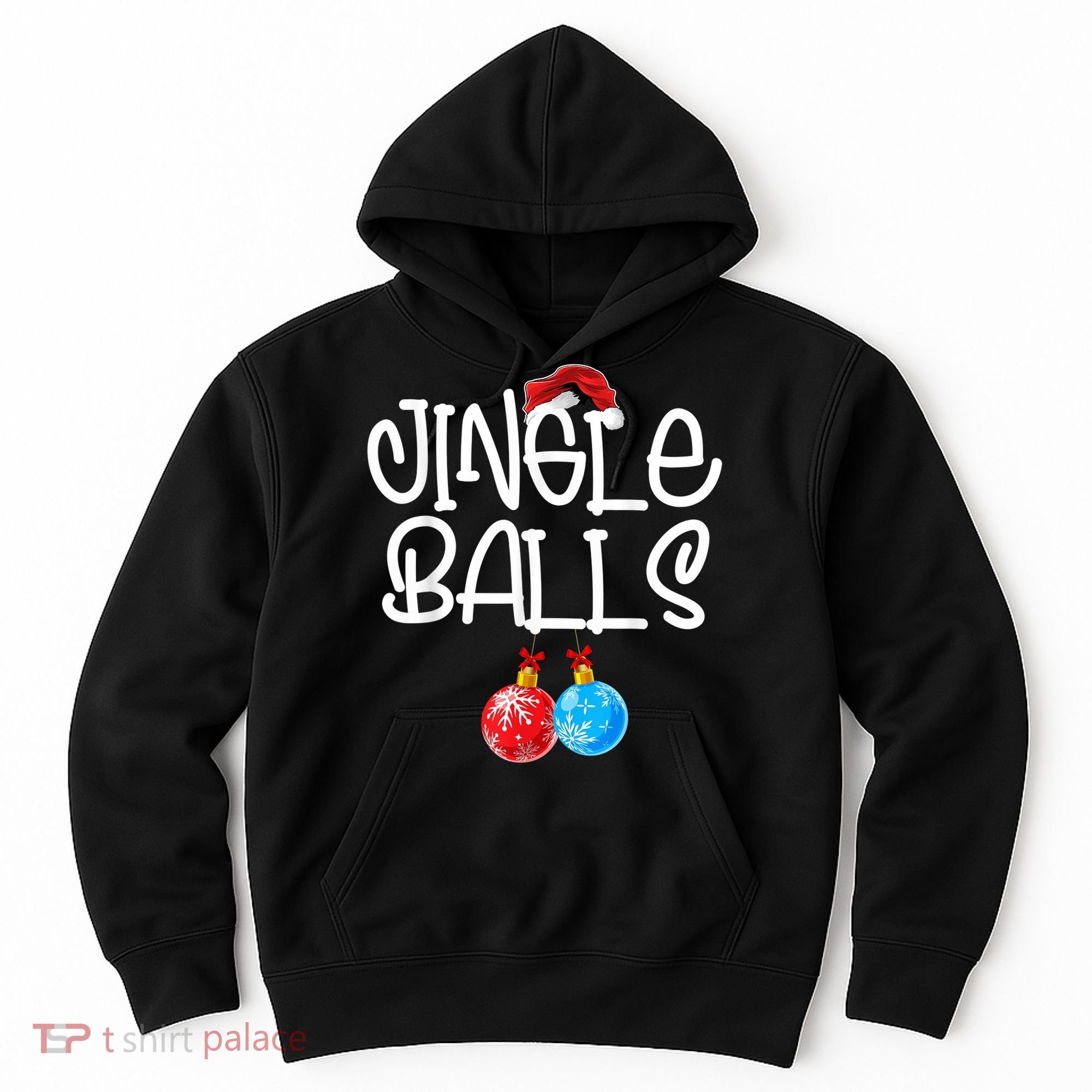 Jingle Balls Tinsel Tits Couple Funny Christmas Matching Hoodie