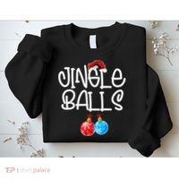 Jingle Balls Tinsel Tits Couple Funny Christmas Matching Sweatshirt thumb 2