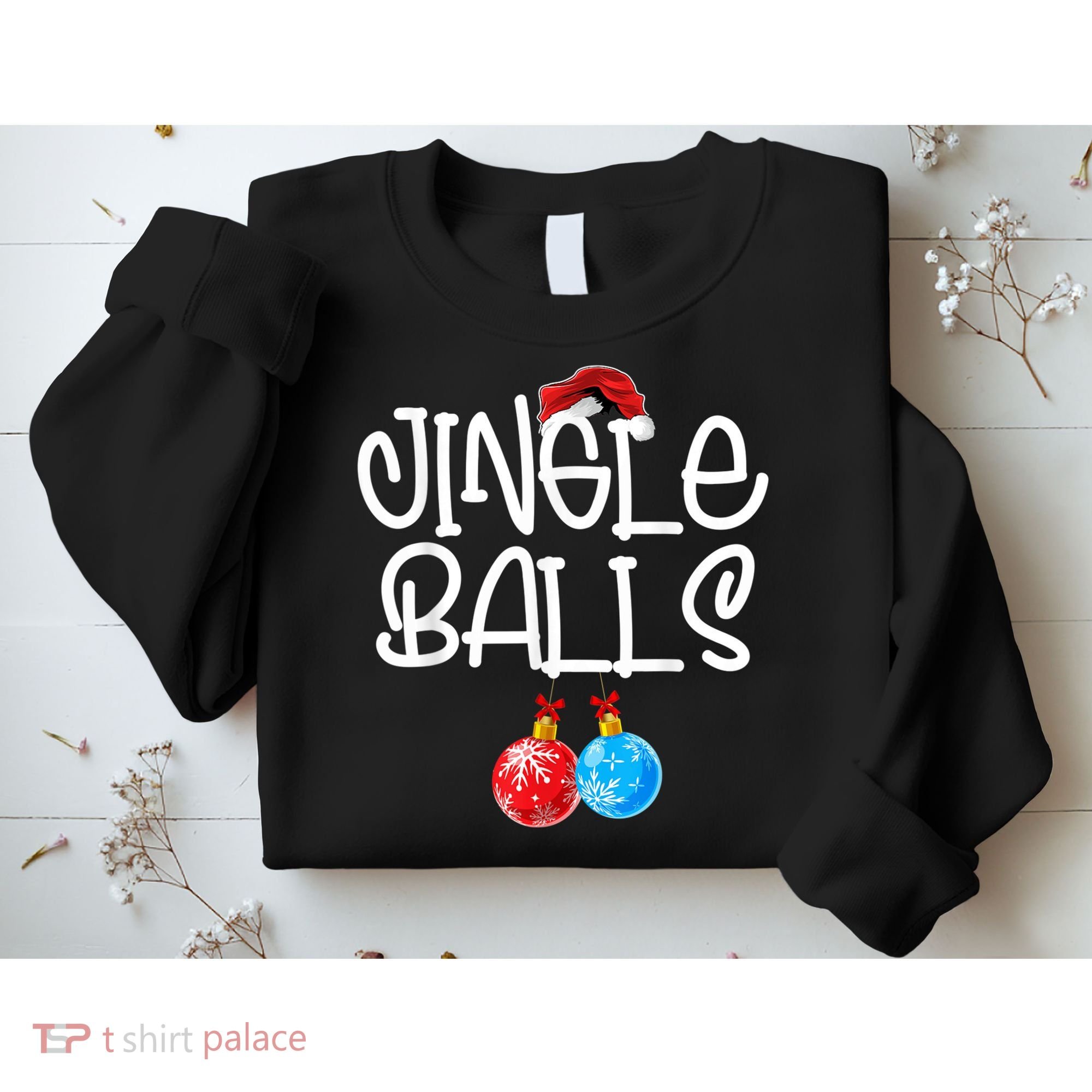 Jingle Balls Tinsel Tits Couple Funny Christmas Matching Sweatshirt