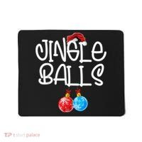 Jingle Balls Tinsel Tits Couple Funny Christmas Matching Mousepad thumb 0