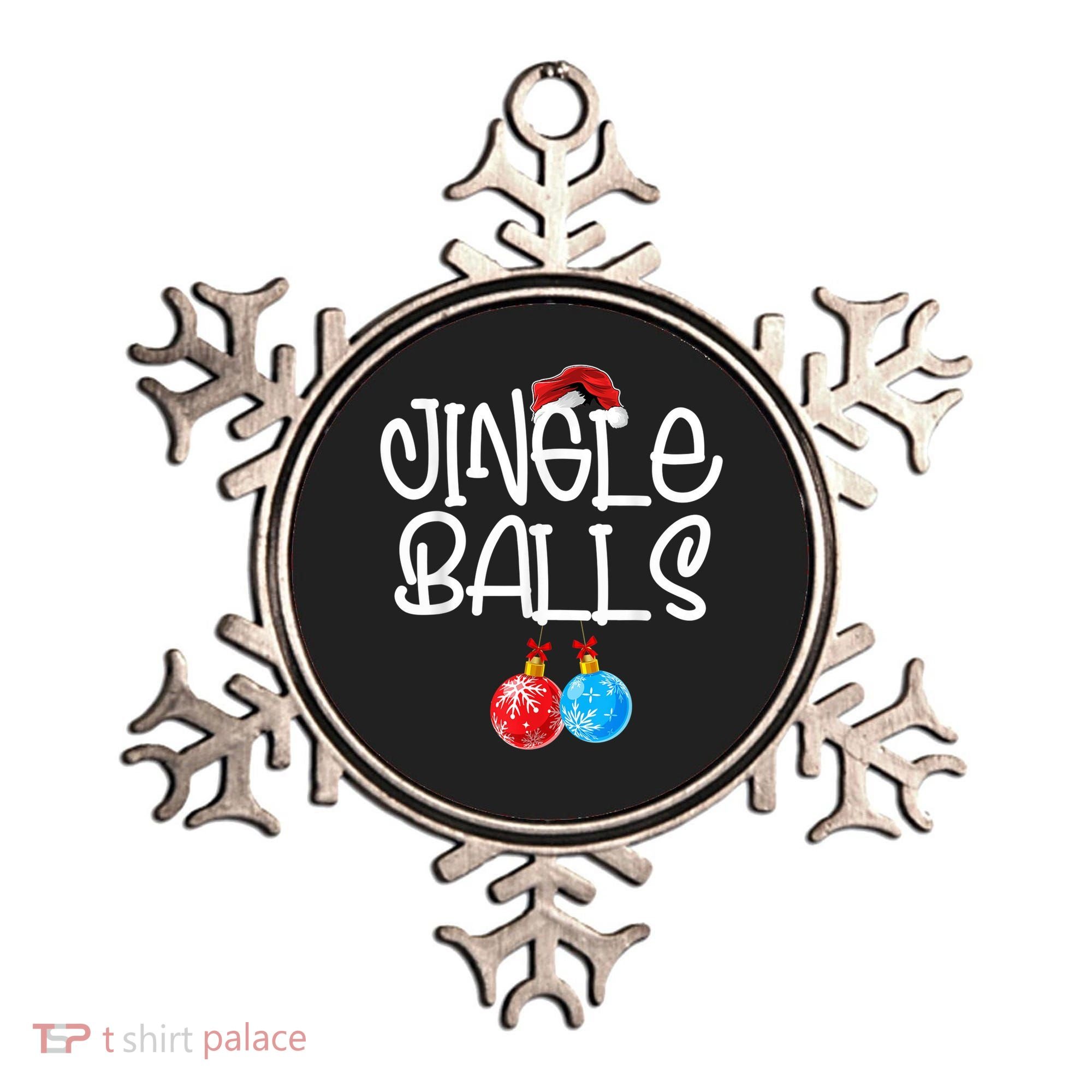 Jingle Balls Tinsel Tits Couple Funny Christmas Matching Ornament