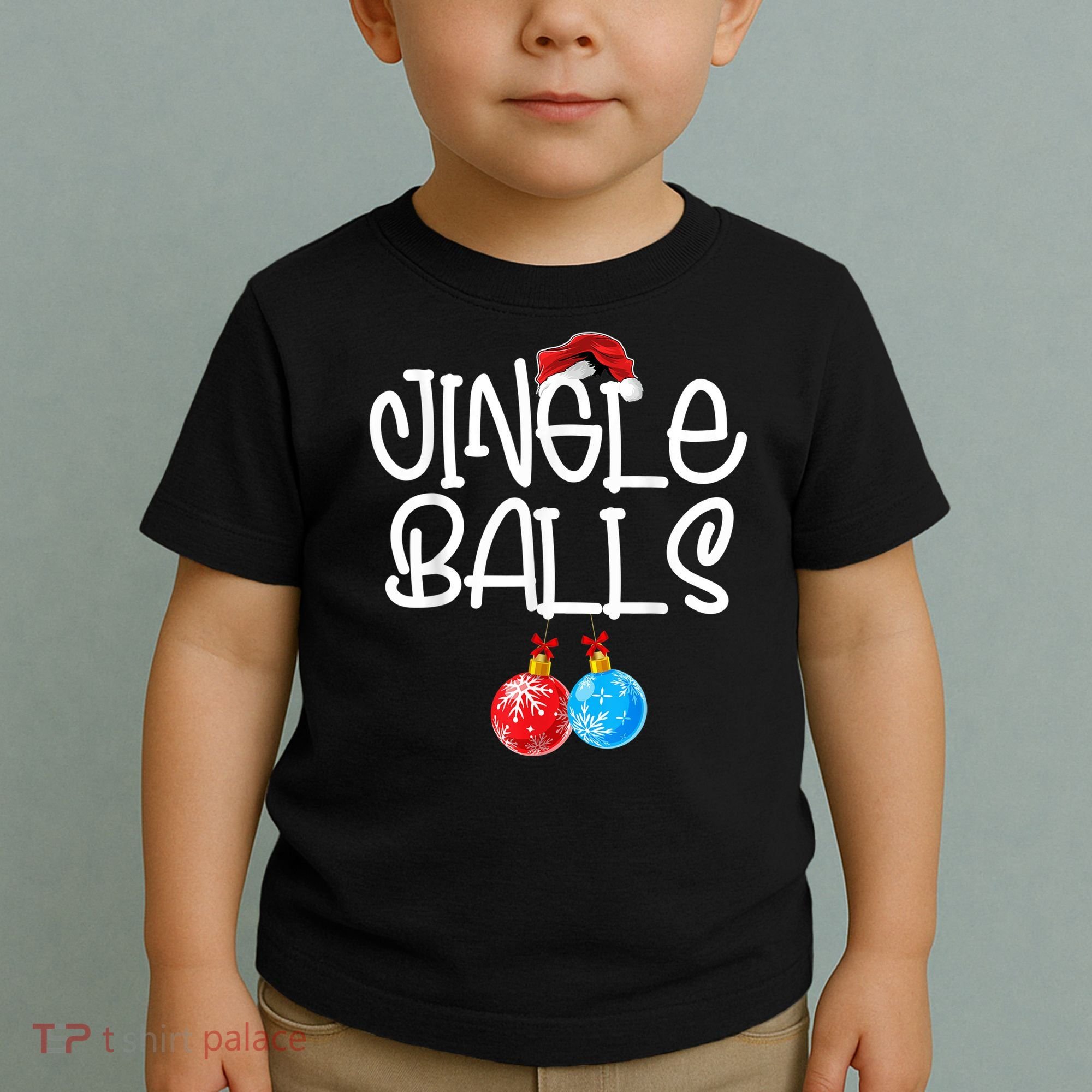 Jingle Balls Tinsel Tits Couple Funny Christmas Matching Toddler T-Shirt