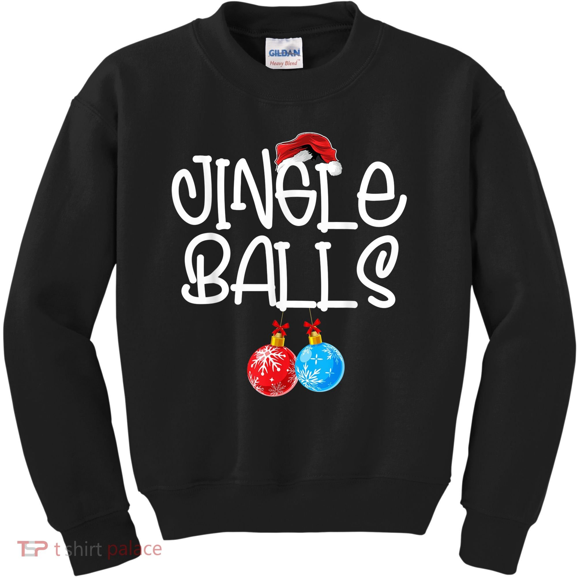 Jingle Balls Tinsel Tits Couple Funny Christmas Matching Kids Sweatshirt