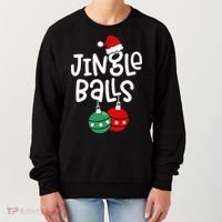 Jingle Balls Tinsel Tits Couple Christmas Couples Matching Women's Sweatshirt thumb 0