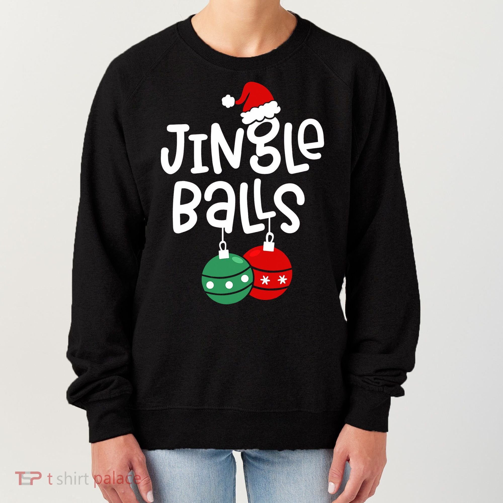 Jingle Balls Tinsel Tits Couple Christmas Couples Matching Women's Sweatshirt