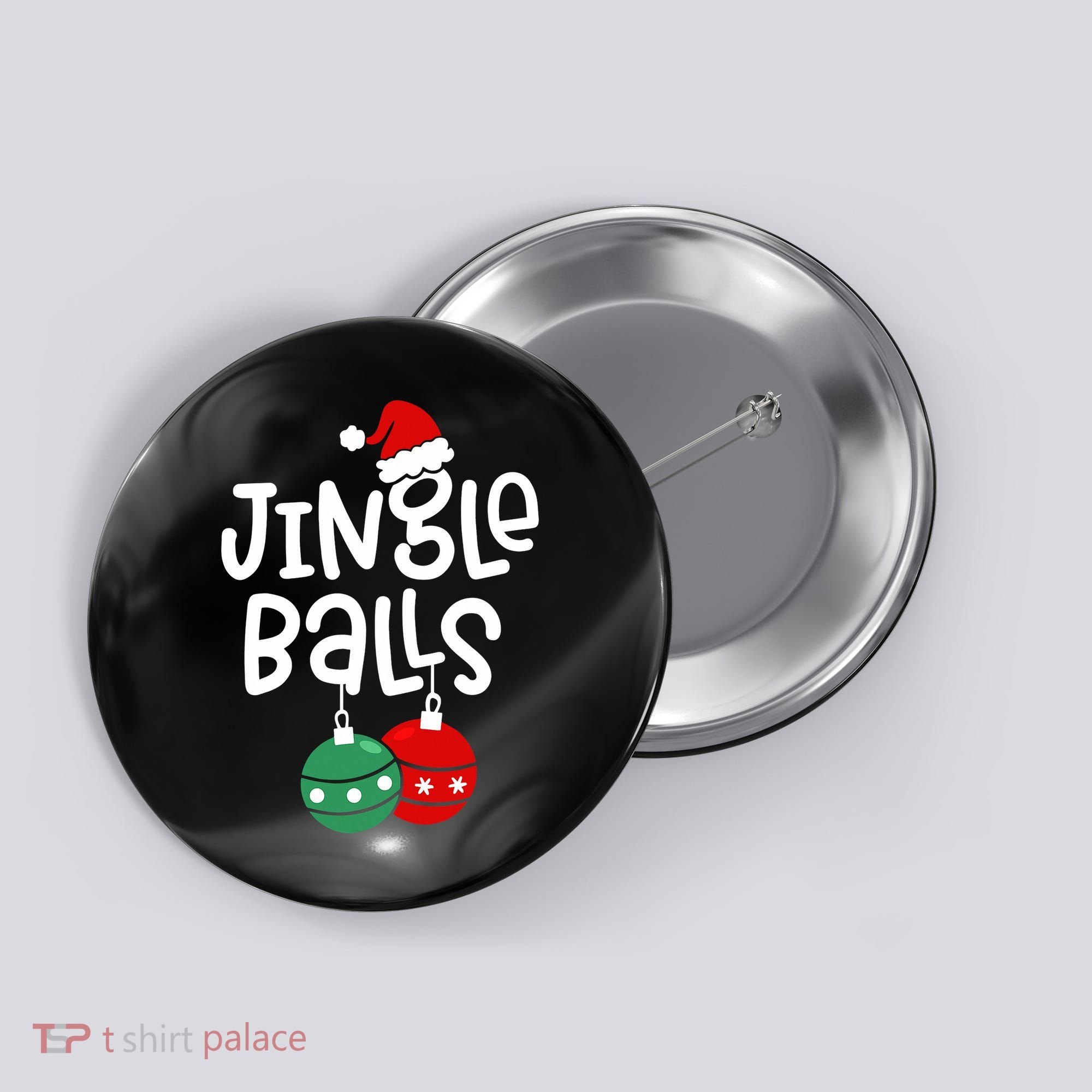 Jingle Balls Tinsel Tits Couple Christmas Couples Matching Button