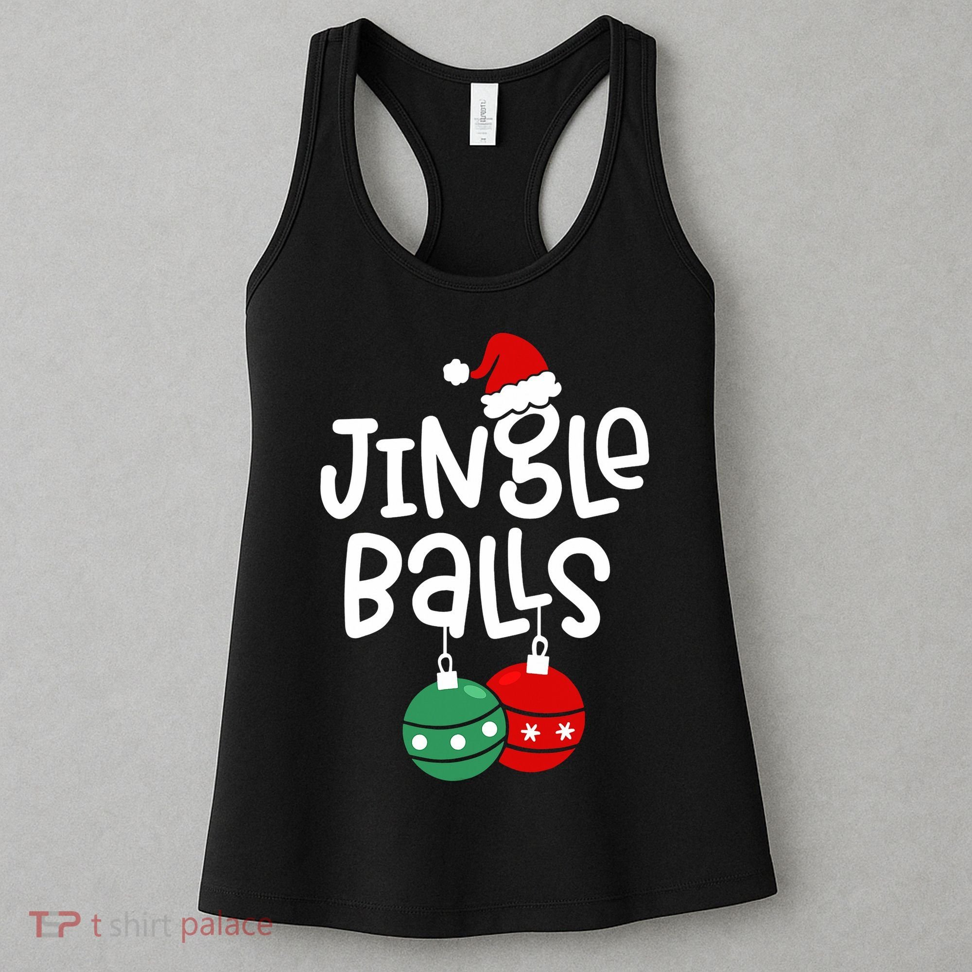 Jingle Balls Tinsel Tits Couple Christmas Couples Matching Women's Tank Top