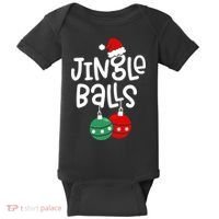 Jingle Balls Tinsel Tits Couple Christmas Couples Matching Baby Bodysuit thumb 0