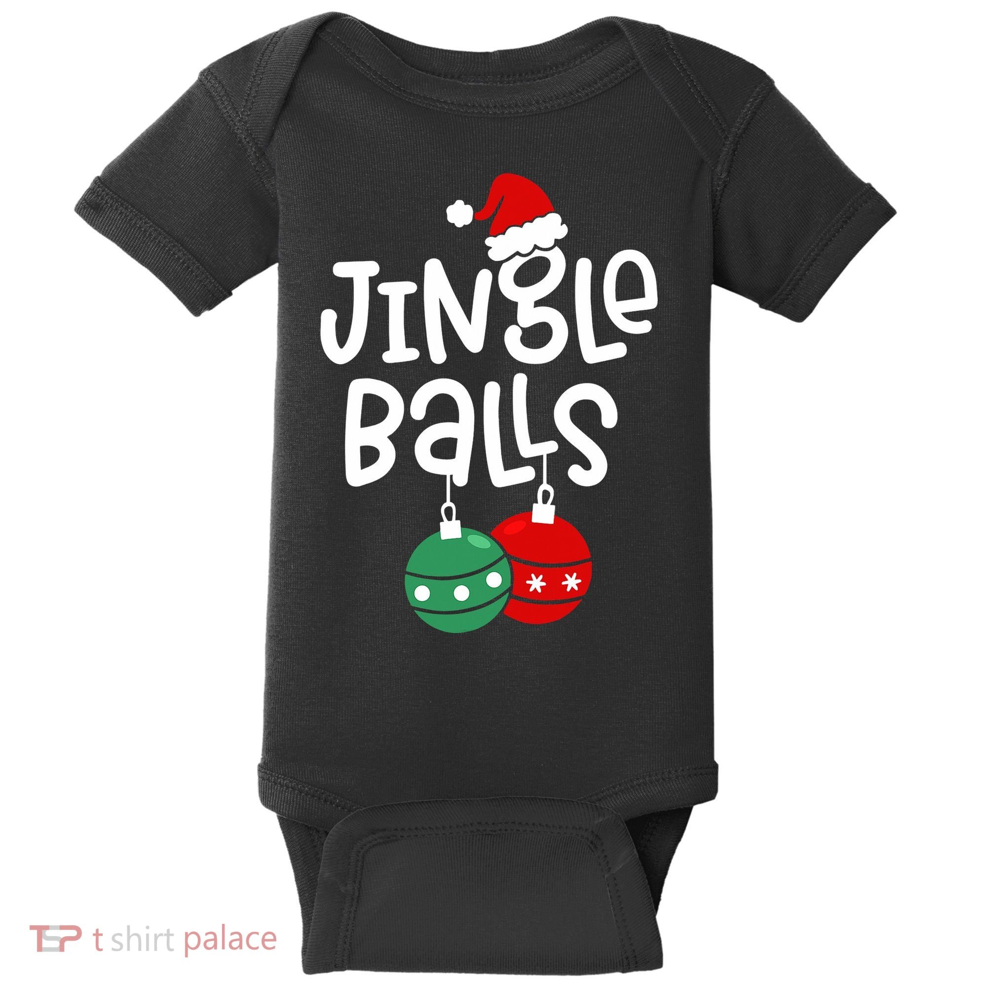 Jingle Balls Tinsel Tits Couple Christmas Couples Matching Baby Bodysuit