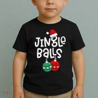 Jingle Balls Tinsel Tits Couple Christmas Couples Matching Toddler T-Shirt thumb 2