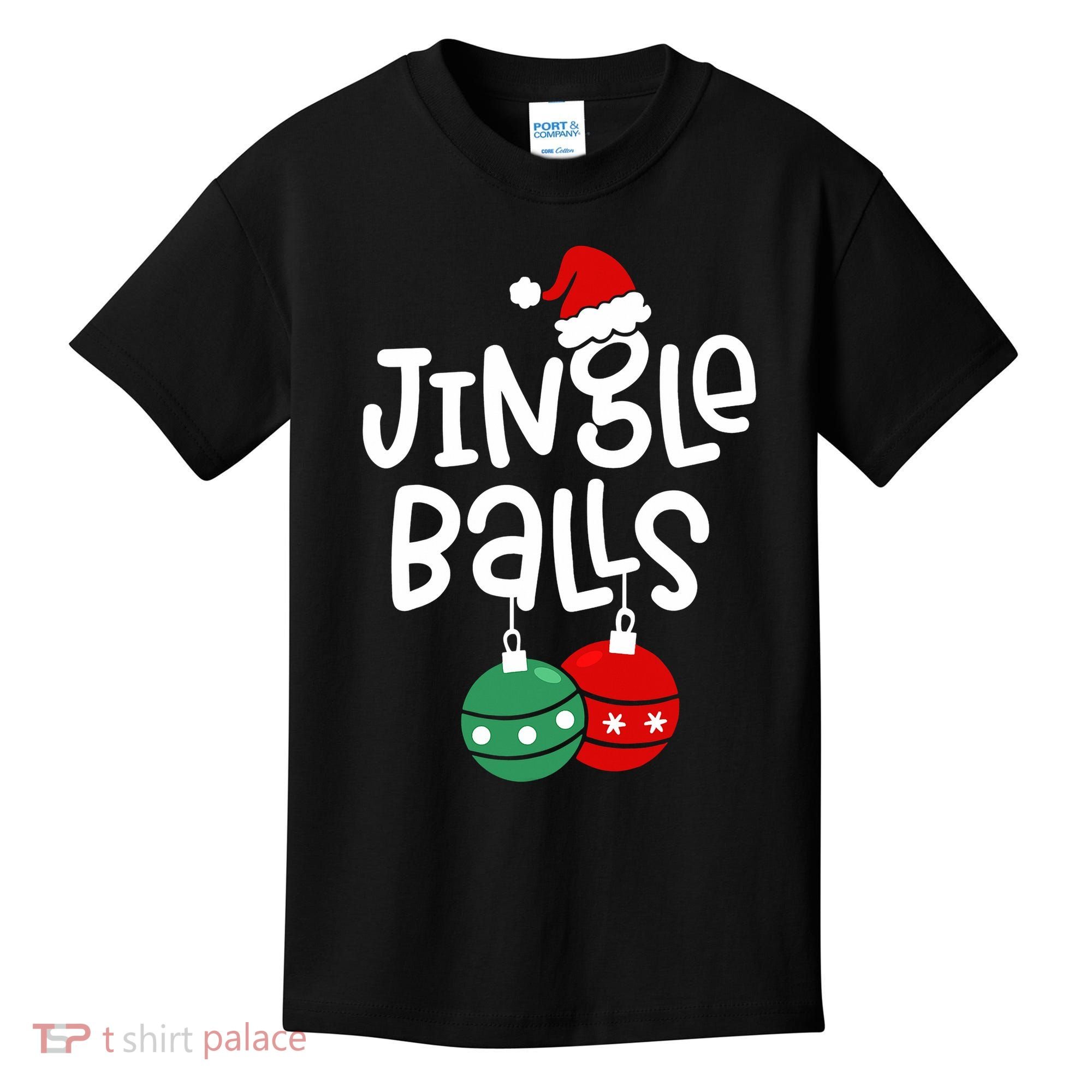 Jingle Balls Tinsel Tits Couple Christmas Couples Matching Kids T-Shirt