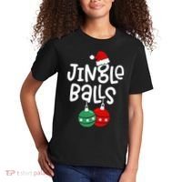 Jingle Balls Tinsel Tits Couple Christmas Couples Matching Kids T-Shirt thumb 2