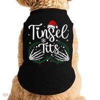 Jingle Balls Tinsel Tits Matching Xmas Couples Doggie Tank thumb 0