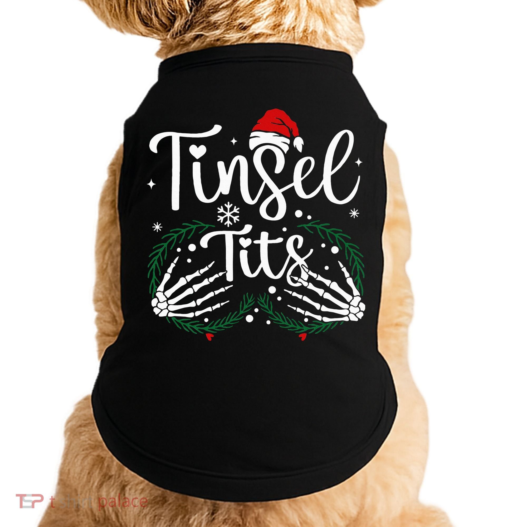 Jingle Balls Tinsel Tits Matching Xmas Couples Doggie Tank