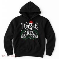 Jingle Balls Tinsel Tits Matching Xmas Couples Hoodie thumb 0