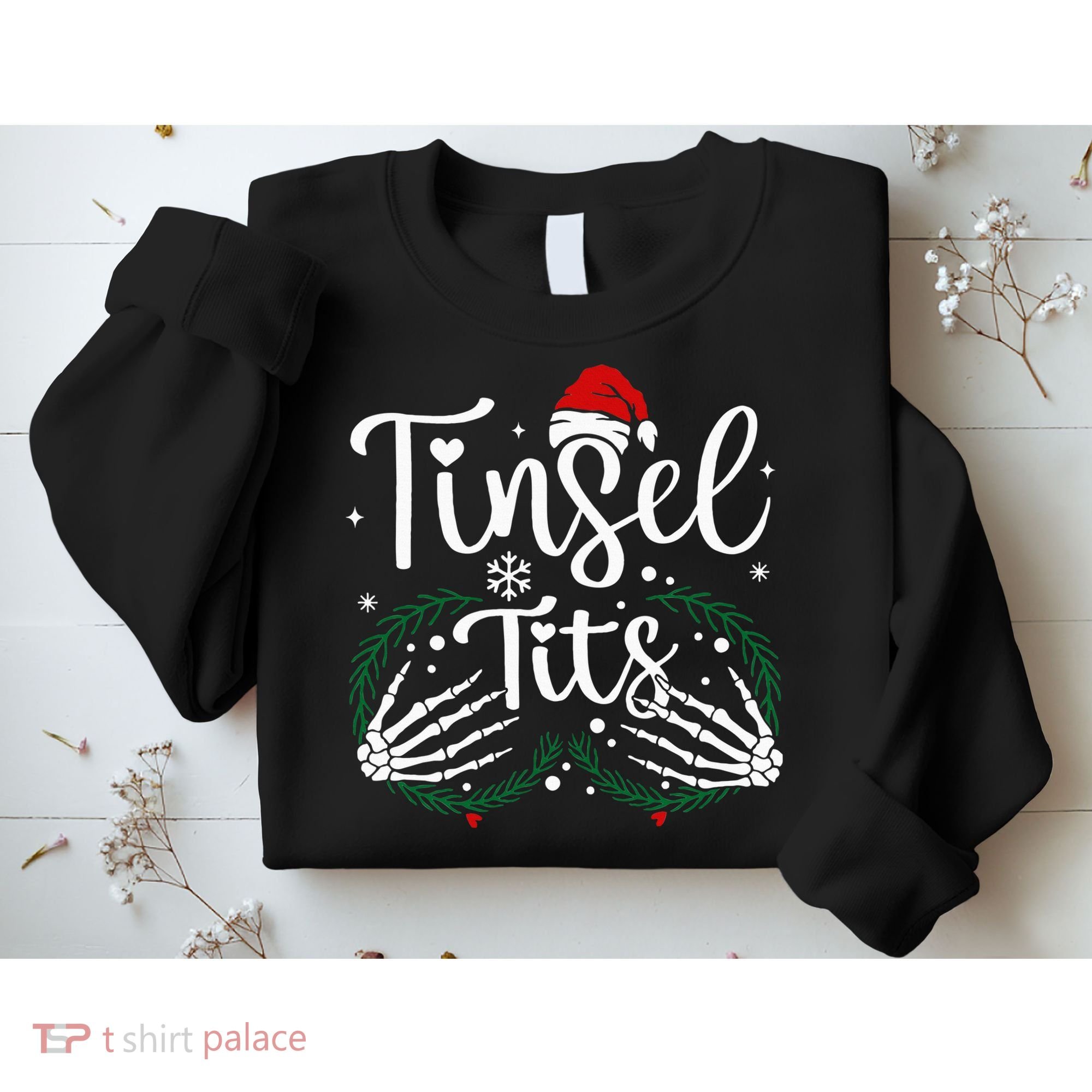 Jingle Balls Tinsel Tits Matching Xmas Couples Sweatshirt