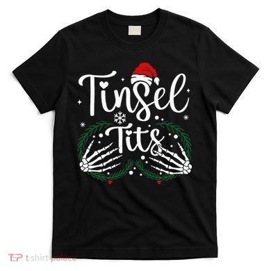 Jingle Balls Tinsel Tits Matching Xmas Couples T-Shirt