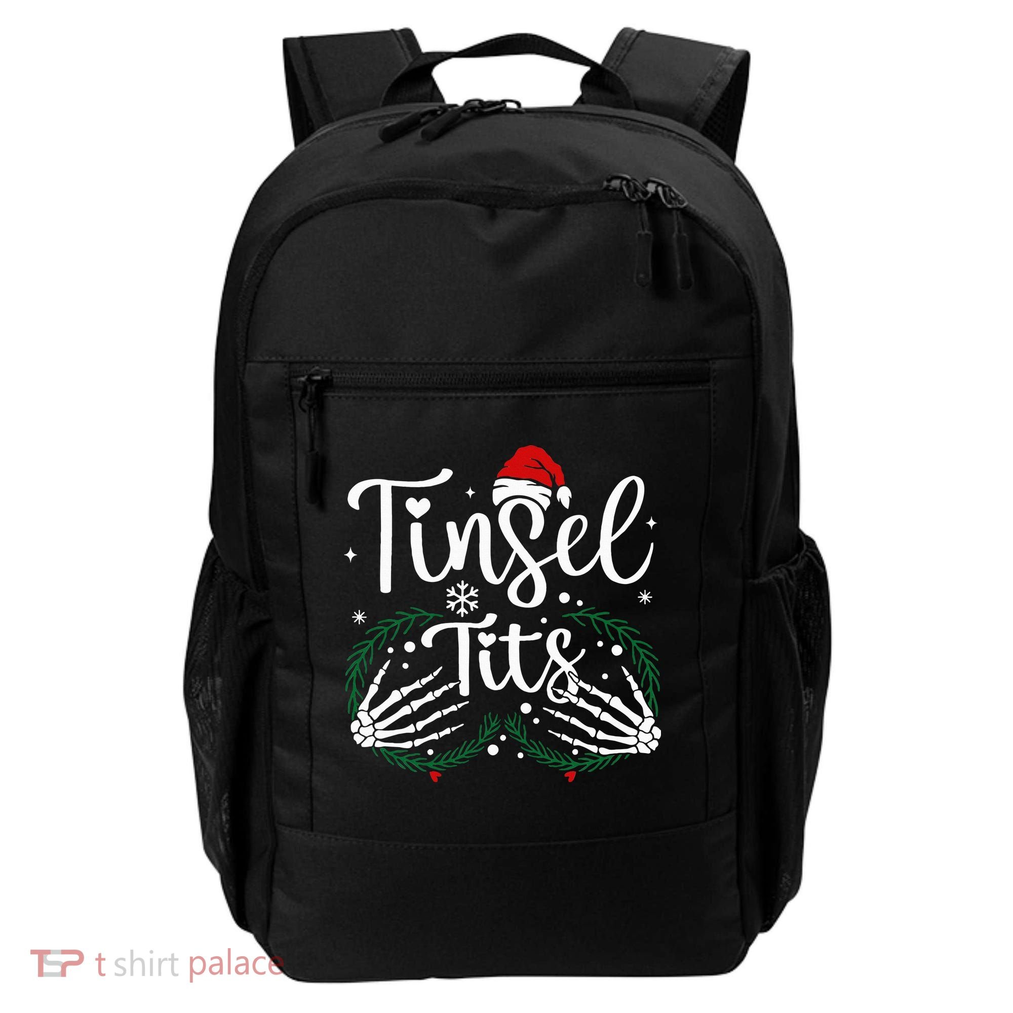 Jingle Balls Tinsel Tits Matching Xmas Couples Backpack