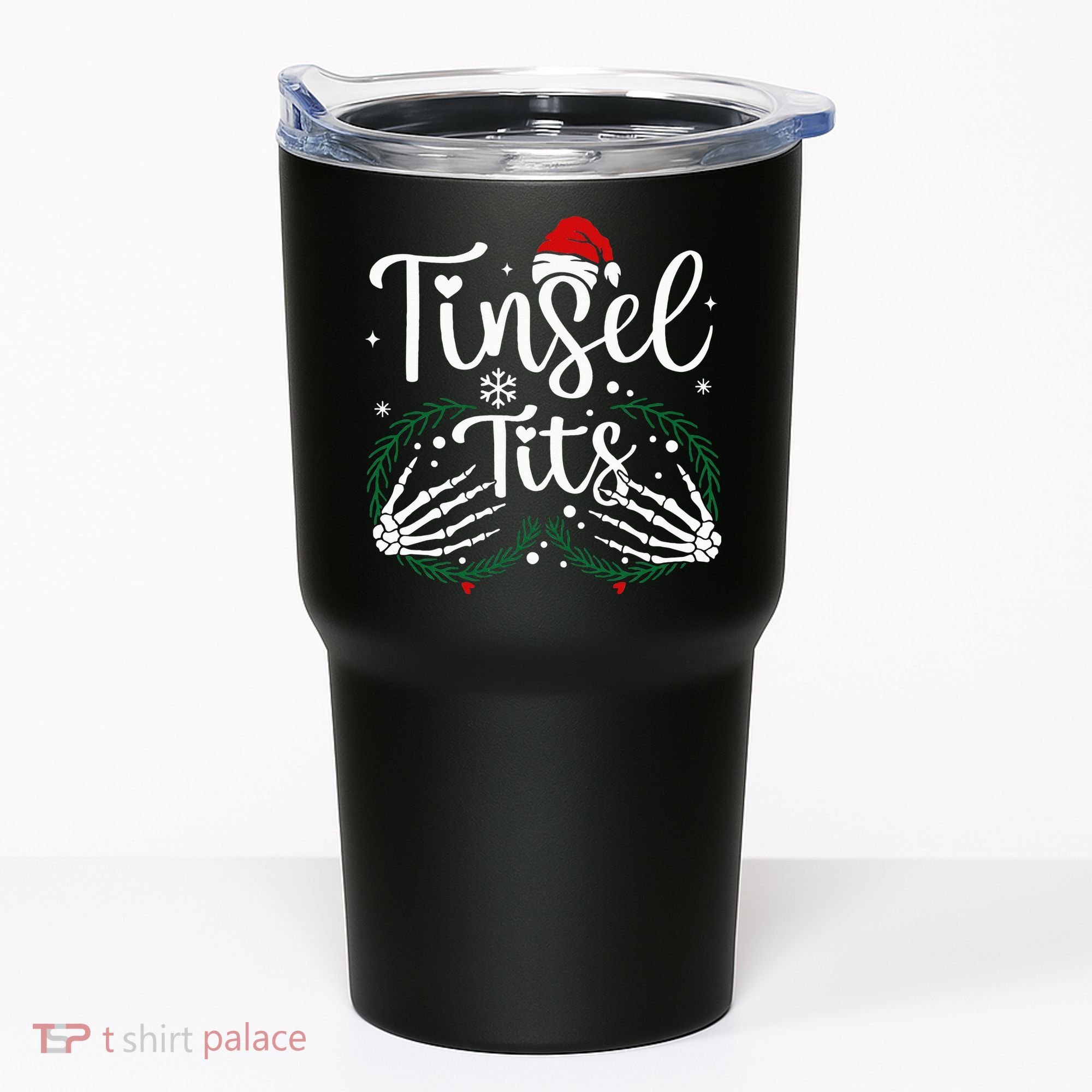 Jingle Balls Tinsel Tits Matching Xmas Couples Tumbler
