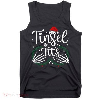 Jingle Balls Tinsel Tits Matching Xmas Couples Tank Top