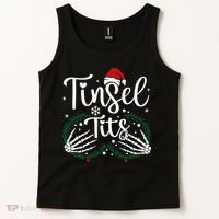 Jingle Balls Tinsel Tits Matching Xmas Couples Tank Top thumb 2
