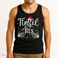 Jingle Balls Tinsel Tits Matching Xmas Couples Tank Top thumb 3