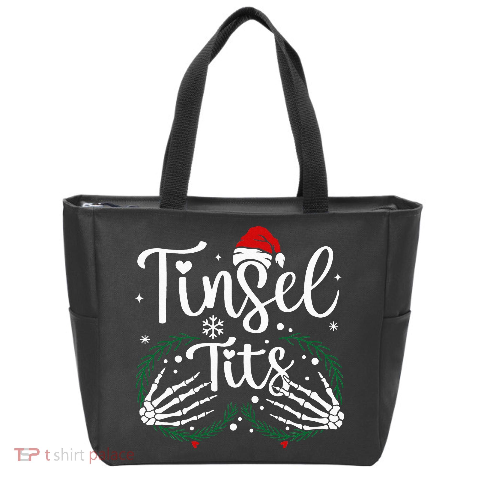 Jingle Balls Tinsel Tits Matching Xmas Couples Tote Bag