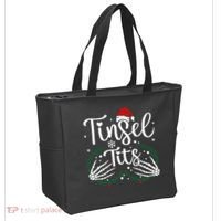 Jingle Balls Tinsel Tits Matching Xmas Couples Tote Bag thumb 2
