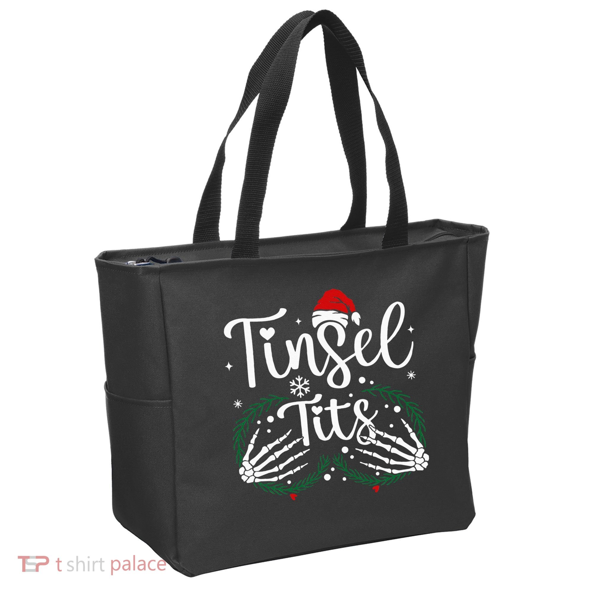Jingle Balls Tinsel Tits Matching Xmas Couples Tote Bag