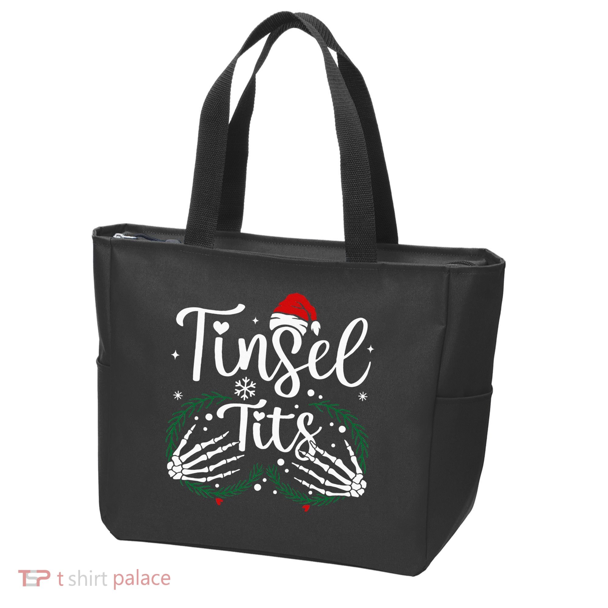 Jingle Balls Tinsel Tits Matching Xmas Couples Tote Bag