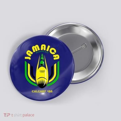Jamaica Bobsled Team Vintage 1988 Button