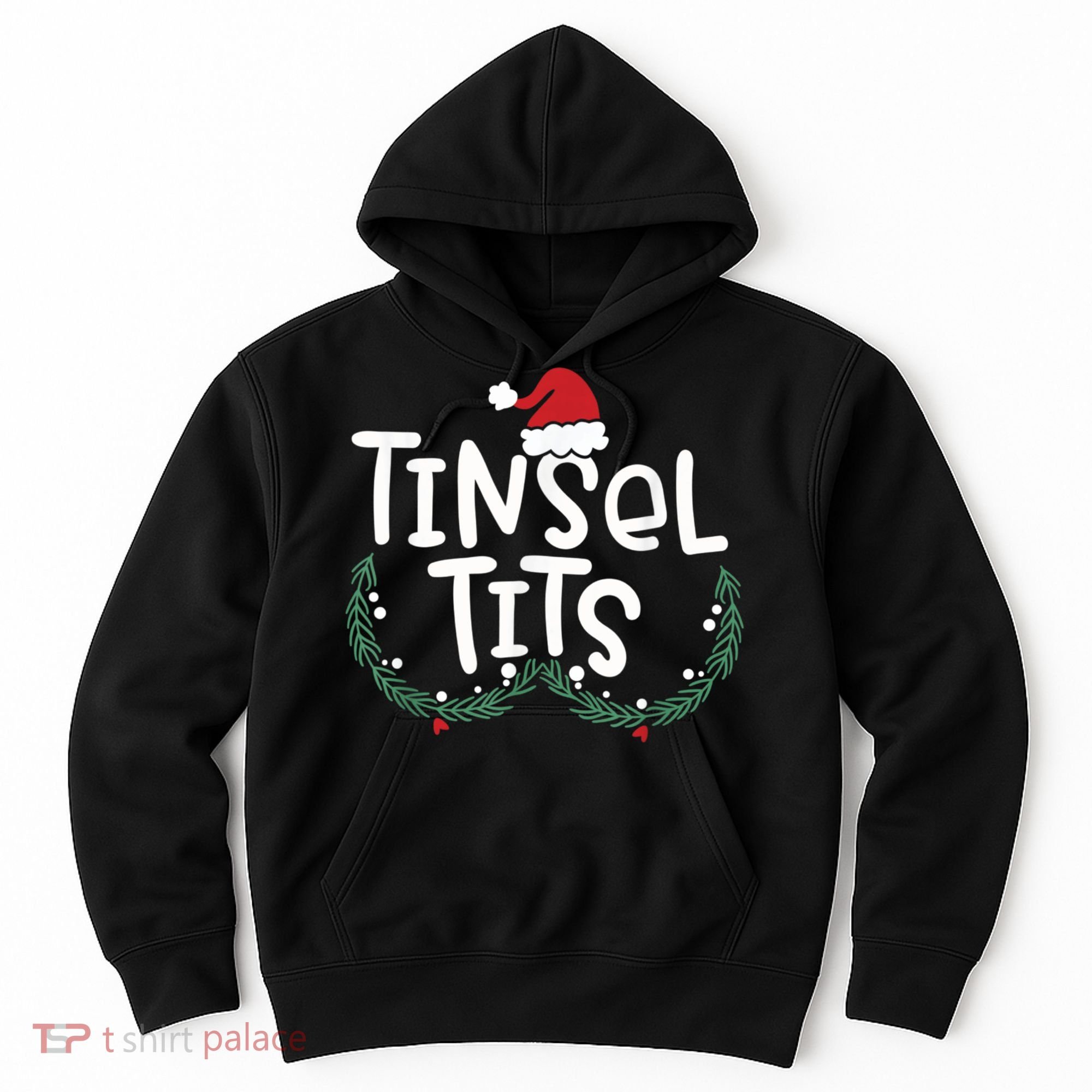 Jingle Balls Tinsel Tits Couples Christmas Matching Couple Hoodie