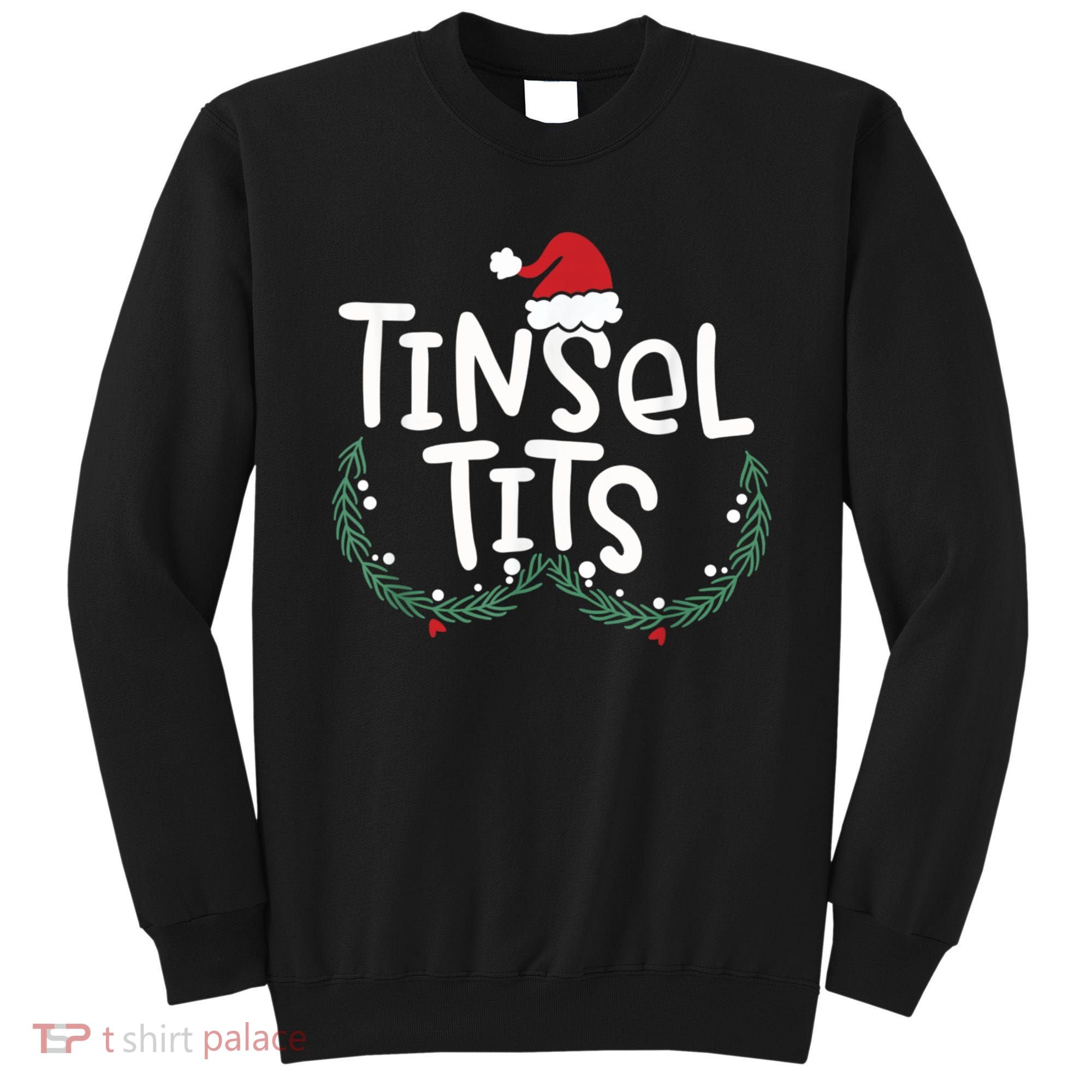 Jingle Balls Tinsel Tits Couples Christmas Matching Couple Sweatshirt