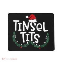 Jingle Balls Tinsel Tits Couples Christmas Matching Couple Mousepad thumb 0