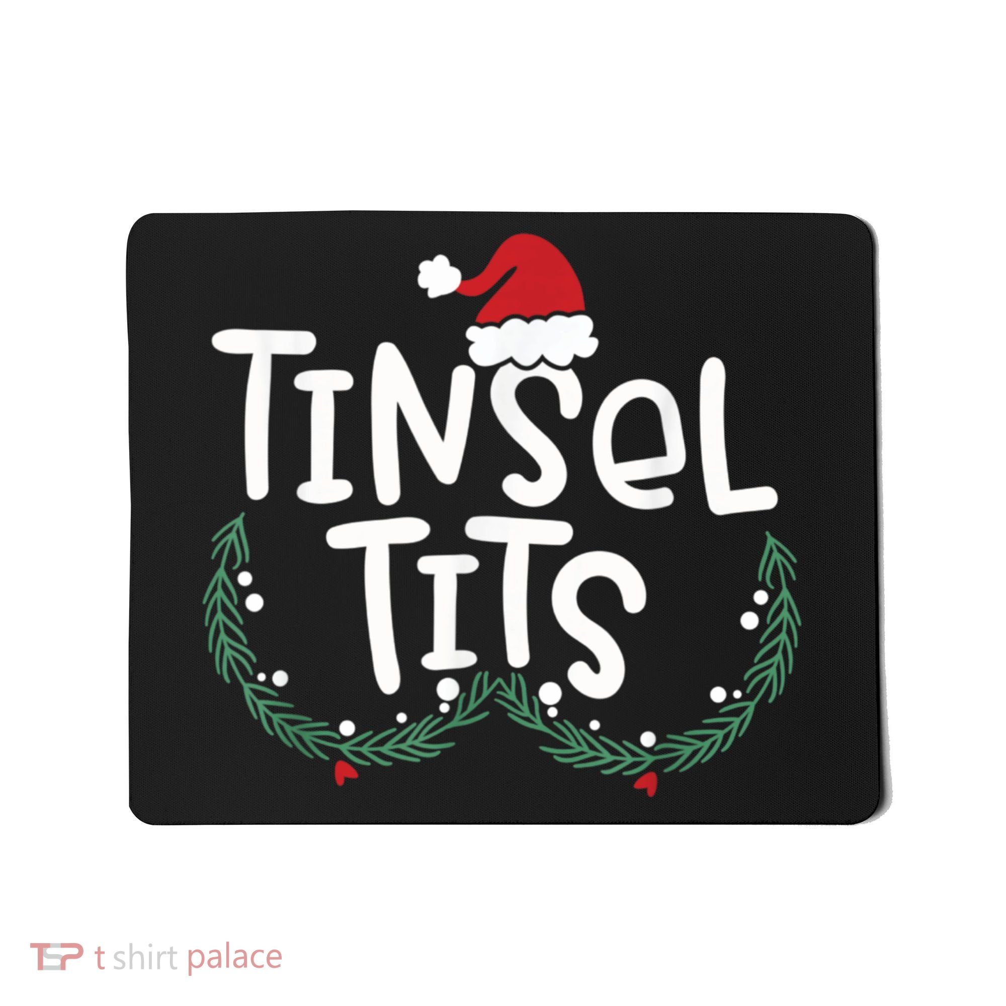 Jingle Balls Tinsel Tits Couples Christmas Matching Couple Mousepad