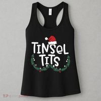 Jingle Balls Tinsel Tits Couples Christmas Matching Couple Women's Tank Top thumb 3
