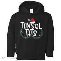 Jingle Balls Tinsel Tits Couples Christmas Matching Couple Toddler Hoodie thumb 0