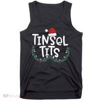 Jingle Balls Tinsel Tits Couples Christmas Matching Couple Tank Top thumb 0