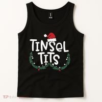 Jingle Balls Tinsel Tits Couples Christmas Matching Couple Tank Top thumb 2