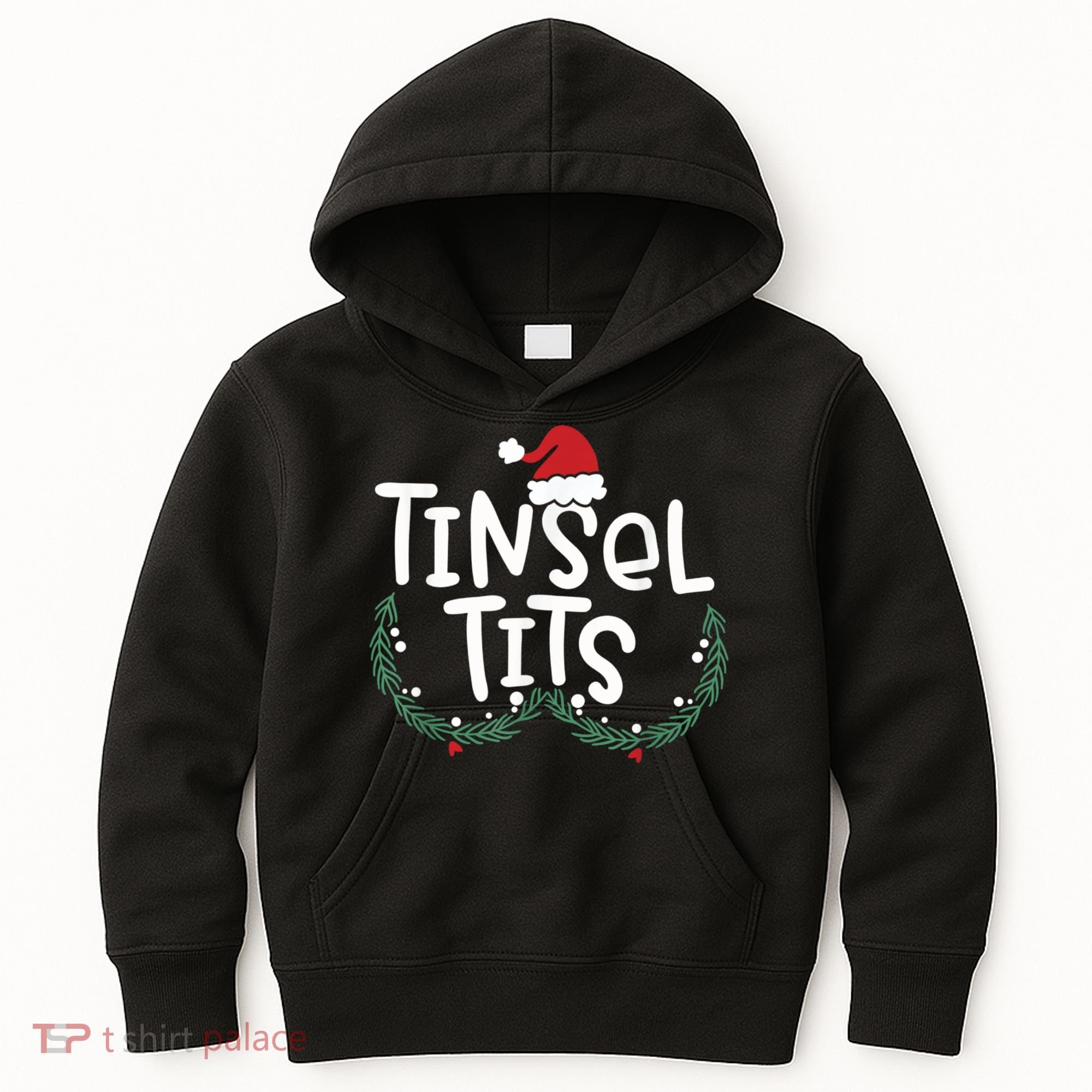 Jingle Balls Tinsel Tits Couples Christmas Matching Couple Kids Hoodie