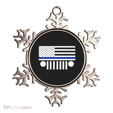 Blue Thin Line American Flag Car Off Roading Ornament