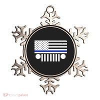 Blue Thin Line American Flag Car Off Roading Ornament thumb 0