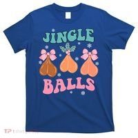 Jingle Balls Tinsel Tits Groovy Retro Xmas Holiday Christmas Gift T-Shirt thumb 0
