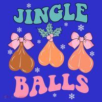 Jingle Balls Tinsel Tits Groovy Retro Xmas Holiday Christmas Gift Mousepad thumb 1