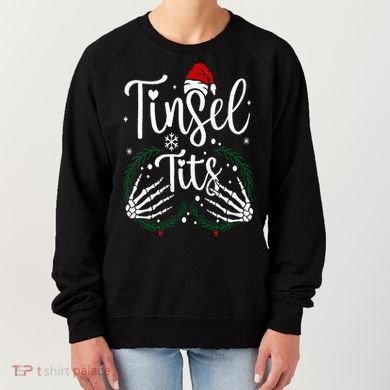 Jingle Balls Tinsel Tits Matching Christmas Couples Women's Sweatshirt