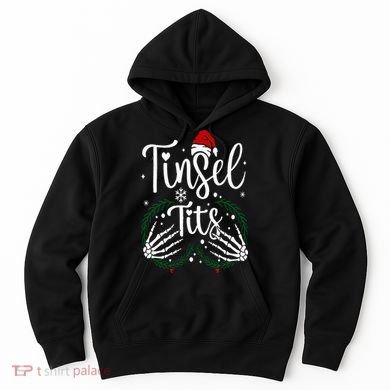Jingle Balls Tinsel Tits Matching Christmas Couples Hoodie
