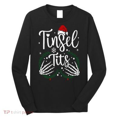 Jingle Balls Tinsel Tits Matching Christmas Couples Long Sleeve Shirt